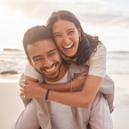 couple on beach
