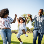 Family having fun